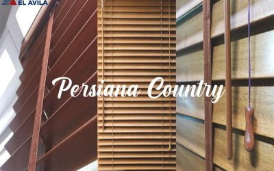 Persiana Country de Madera | Brinda Calidez a Sus Espacios